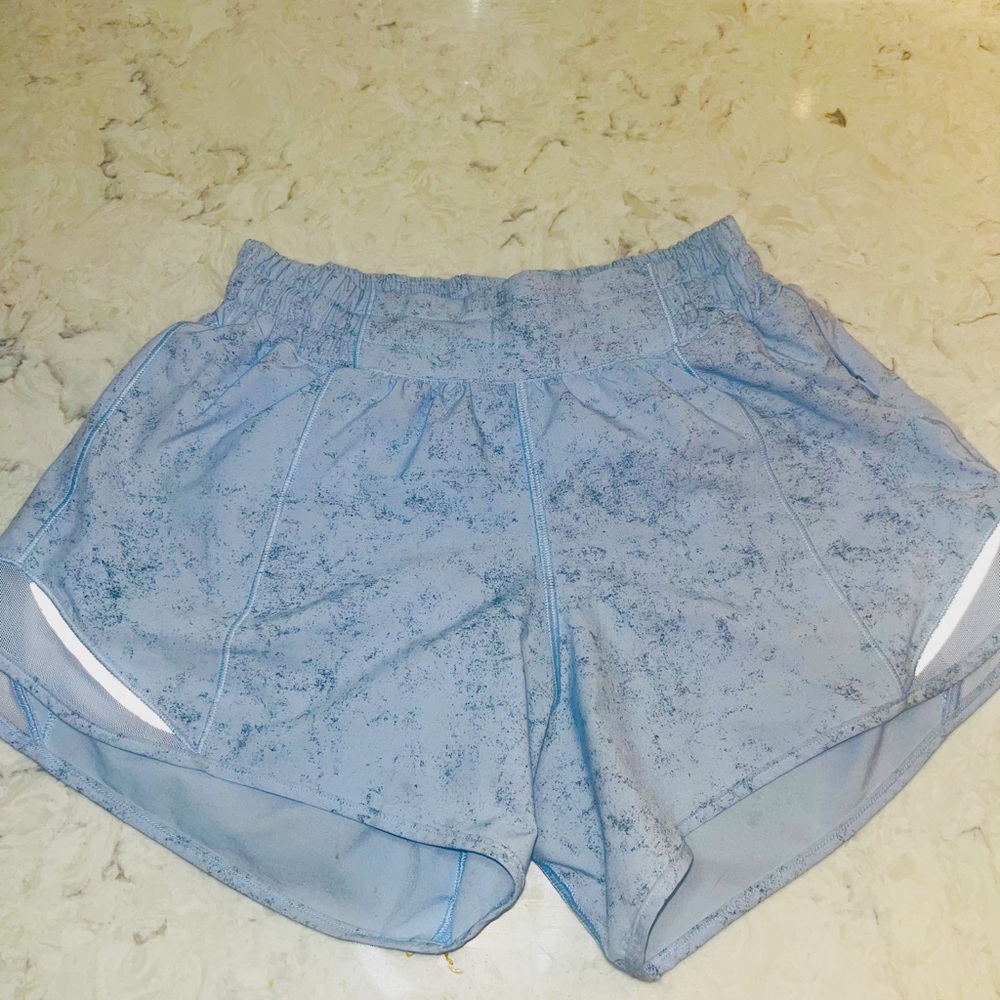Blue marble lulu shorts